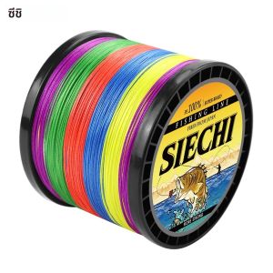 SIECHI 300M 500M 1000M 8 Strands 22-88LB PE Braided Fishing Wire Multifilament Super Strong สายตกปลาญี่ปุ่น multicolor