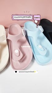 Sandal Jepit Santai Wanita Flat Flip Flop Anti Air Dengan Gesper Aktif V88