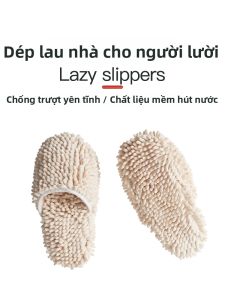 BEAR FAMILY | Dép Lau Nhà Thấm Hút Chống Trượt Chenille