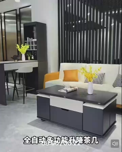 [free installation]marble Multi-Function Lift Coffee Table - Modern Dining Desk for Small Spaces