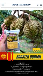 Booster Durian / Pupuk Booster Hayati Khusus Tanaman Durian