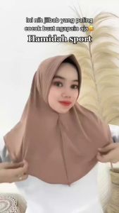(COD) BERGO HAMIDAH JERSEY OVAL POLOS INSTAN SIZE [L] JERSEY TERMURAH KERUDUNG SPORT OLAH RAGA NUTUP DADA BISA BIKIN TAMPILAN KEBIH CANTIK TAMPA RIBET