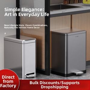 BONINGYU | Stainless Steel Pedal Bin