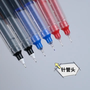 Straight Liquid Pen 0.5mm Gel Pen Quick-Drying Rollerball Neutral Pen student school office supplies