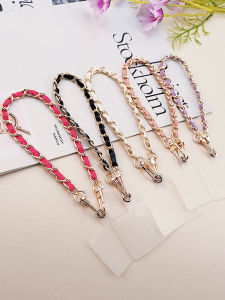 สายรัดโทรศัพท์มือถือแบบสะพายข้างสำหรับผู้หญิง สายรัดนิ้วพร้อมซิปและหัวเข็มขัด ดีไซน์เก๋ไก๋ สไตล์ลำลอง เครื่องประดับโทรศัพท์มือถือ