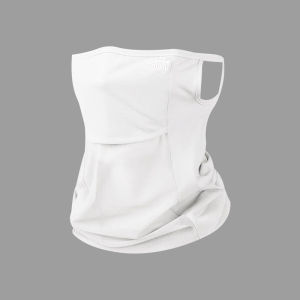 BILLI ZILLY | หน้ากากกันแดดแบบสวมหัวผ้าไหมน้ำแข็งสำหรับผู้หญิงในฤดูร้อน ป้องกันแสง UV ป้องกันคอ ป้องกันแสงแดด สไตล์ Facekini สำหรับขี่จักรยานและขับรถ