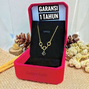 Kalung Clover Layer | Bahan Original Titanium Bukan Yang Campuran | Kalung Anti Karat & Tidak Bikin Alergi | Kalung Pria & Wanita