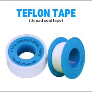 Teflon Tape 10 pcs for Thread Sealing 19mm x .075mm x 10 Meters