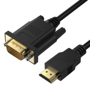 1080P 60Hz 1.8m HDMI to VGA Cable Adapter HDMI Male to VGA Male Connector For Desktop Laptop PC TV Monitor Projector Line Cord