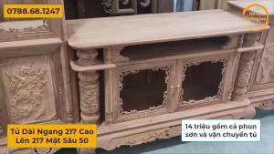 Tủ LỆCH kê tivi gỗ hương đá.kt 217x217x50.tủ cao cấp siêu cấp