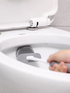 Ergonomic Long Handle Toilet Brush with Soft Bristles and Holder for Deep Cleaning - 24-Hour Fast Delivery
