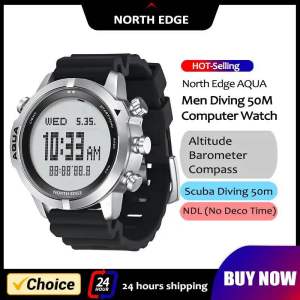 NORTH EDGE AQUA NEW ORIGINAL DIVING WACTH 100M SCUBA DIVING ORIGINAL WATCH