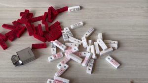 Chặn bông Zippomiếng chặn trắng chữ đen sử dụng cho zippo