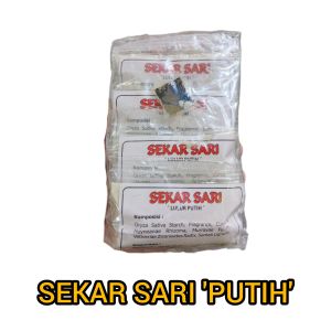 Lulur Sekar Sari putih original - lulur Sekar Sari isi 10 - lulur wangi mencerahkan kulit - mengangkat sel kulit mati - melembutkan dan mengencangkan kulit