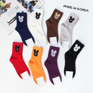 ถุงเท้าผ้าฝ้ายล้วนนำเข้าจากเกาหลีรูปการ์ตูนอนิเมะสำหรับผู้หญิงถุงเท้ากีฬาระดับข้อเท้าสำหรับฤดูใบไม้ร่วงและฤดูหนาว