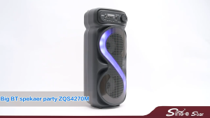 ZQS-4270 Pembesar Suara Karaoke Bluetooth Tanpa Wayar Mudah Alih / Bass Hebat / Lampu RGB / Radio FM / AUX / Slot TF / Pemacu USB
