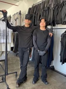 American Style 517 Black Gray Slightly Flared Ken Same Cleanfit Wear Easiest for Match Retro Distressed Fleece Padded Jeans