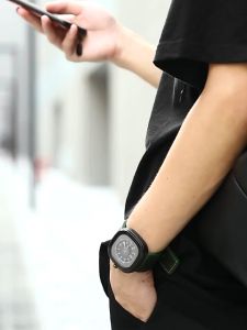 Aopuly Men Backpack PU Leather Waterproof Travel School Bag Trend Solid Color Computer Backpack fit 15.6 inch laptop