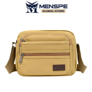 MENSPE Welcome Mens Shoulder Bag Retro Canvas Bag Messenger Bag Fashion Travel Bag Business Bag Large Capacity Casual Bag Fashion Leisure Sport Street Bag for College Student