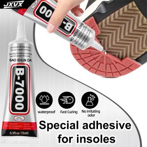 B7000 Shoe Glue Professional Grade B-7000 Repair Adhesive for All Footwear Instant BondClear DryingFlexible & Durable for Shoe Edge Anti-vibration Universal Glue 15/50/110ML.