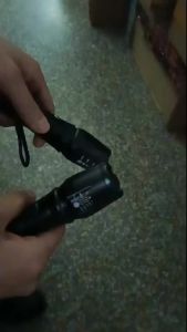 ESMARTER | Mini Portable Rechargeable LED Flashlight XP-G Q5 Zoomable Torch Lantern with 3 Lighting Modes for Camping
