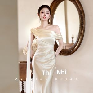 AISHINI | Đầm Cưới Mùa Hè Elegance Pháp Off-Shoulder Với Nơ