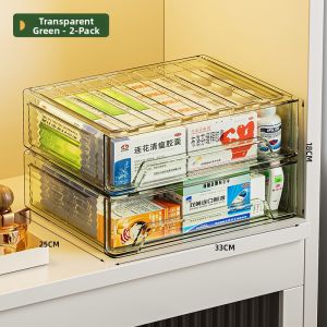 youqin | Drawer-type Transparent Household Medicine Box Multi-layer Organization