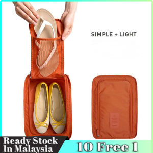Multifunctional Shoe Pouch 旅行折叠鞋子收纳包防水球鞋袋 Waterproof Storage Shoe Bag Travel Organizer Cosmetic Hand Carry Sandal Sport Shoe Beg Kasut Kalis Air