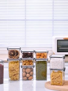 SK-C1043 Toples Lebaran Kotak Bening 1800ML Kontainer Makanan Kue Kering Wadah Snack Food Container