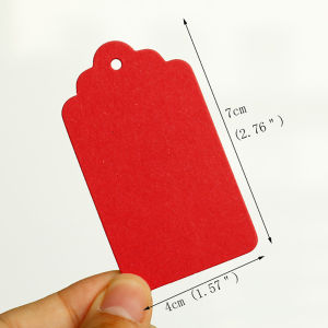 50pcs Blank Gift Tags Colorful Hang Tags Price Tags Wedding Christmas Party Favor Wrapping Label Card DIY Craft Decor Supplies