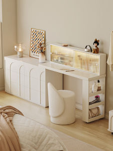 YANGYING | French Cream Style Storage Dressing Table