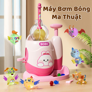 Máy Thổi Bong Bóng Ma Thuật Magic Ball - Bộ Đồ Chơi Bơm Bóng Dính Tự Làm Hình Thú Dễ Thương Cho Bé