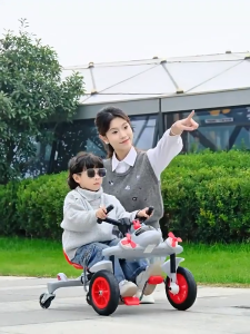 Beige รถบาลานซ์เด็ก 4ล้อ ทรงตัว จักรยานสมดุล จักรยาน ขาปั่น + ขาไถ เหมาะกับเด็ก 2-10 ขวบ ของเล่นเด็ก