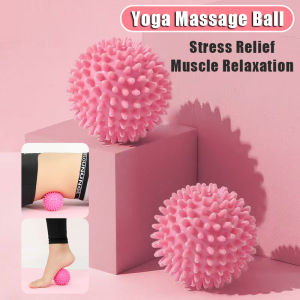 Yoga Massage Ball Trigger Point Sport Exercise Reflexology Spiky Spike Massage Ball Fitness Yoga Hand Hold Meridian Ball Hand Foot Pain Stress Relief Muscle Relax Roller 健身按摩球
