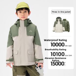PELLIOT | Insulated 3-in-1 Goose Down Filled Ski Jacket for Children