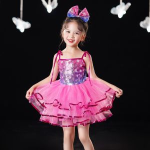LOlanta Girls Sequined Tutu Dress Toddler Girl Ruffle Tulle Princess Cake Dress Pageant Wedding Party Bridesmaid Dance Performance Costume