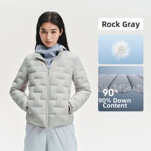 BOSIDENG | Cloud Feeling Down Feather Thin Padded Womens Short Jacket