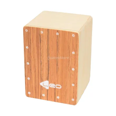 Travel Cajon Box Drum Portable Wood Percussion Instrument Hand Drum Percussion Compact for Party Home Stage Performance Holiday