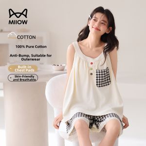 MiiOW | Summer Comfort Padded Cloud Cotton Womens Sleepwear Set
