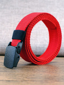 2.5cm Metal-Free Student Kids Fine Canvas Belt Female Ornament Minimalist Easiest for Match Casual Skinny Pants Belt Narrow