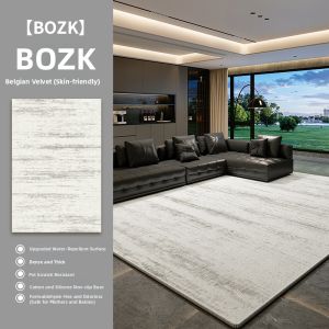 BOZK | Italian Luxe Washable Easy-Clean Gray Carpet