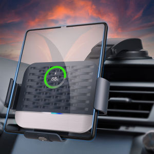 Automatic Clamping Qi Car Wireless Charger Stand for XIAOMI Mix Fold3 Samsung Galaxy Z Fold 5 4 3 2 S24 Ultra S23 Ultra S22 5G S21 Note 20 10 Plus vivo X fold2 Air Vent Dashboard Mount Phone Holder Fast Wireless Car Charging bracket