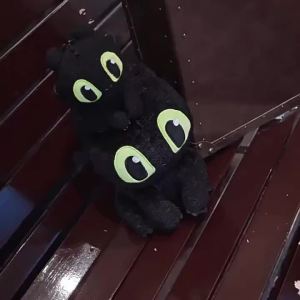 Potdemiel | Toothless Night Fury Plush Toy Anime Light Fury Stuffed Adorably How To Train Your Dragon Peluche Anime Room Decor Gift for Fans