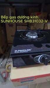 Bếp ga đôi mặt kính SUNHOUSE SHB31032-V tiết kiệm ga dễ vệ sinh - Bảo hành 1 năm