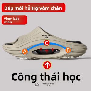 MONLEYTA | Dép đi trong nhà mùa hè chống trượt cho phụ nữ mang thai EVA Dép đi trong nhà cho nam và nữ hỗ trợ gót chân dùng trong nhà và ngoài trời