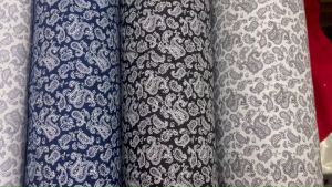 ผ้าเมตร ผ้าคอตต้อน ลายก้นหอย ลายบาหลี ลายพื้นเมือง หน่วยขายต่อเมตร หน้ากว้าง 45 นิ้ว