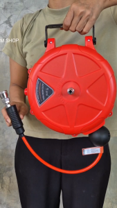 โรลสายลม ดึงม้วนกลับ สายลมตลับ เก็บสายอัตโนมัติ 10 เมตร - Lazada