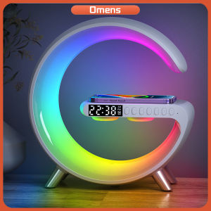 Big Size G Type 15W Wireless Charger Bluetooth Speaker Alarm Clock Desk Lamp 4 in 1
