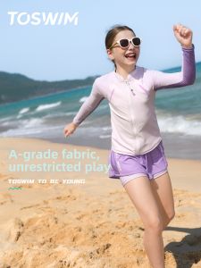 toswim | Sun Protection Long Sleeve Swim Suit Girls