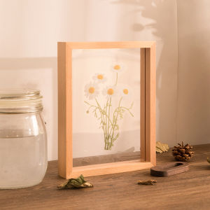 Khung Ảnh Bằng Gỗ Nguyên Khối Hai Mặt Trong Suốt Khung Ảnh Treo Tường Hình Chữ Nhật Không Có Hình Ảnh Khung Ảnh Hoa Ép